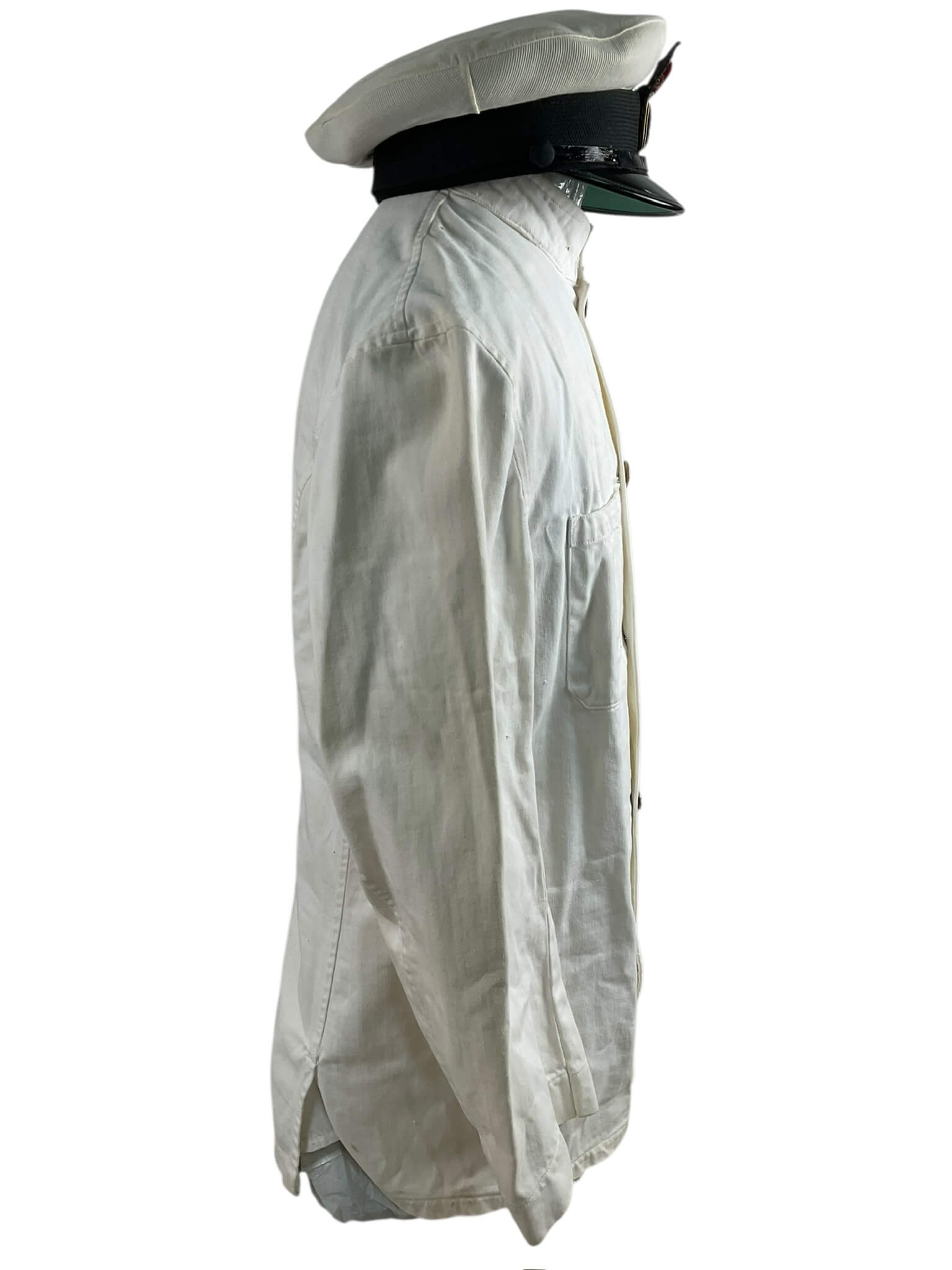 Canadian Navy White Patrol Jacket With Trousers And Peak Cap Hat Canadian Navy White Patrol Jacket With Trousers And Peak Cap Hat