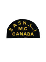 WW2 Canadian Saskatchewan Light Infantry MG British Made Shoulder Title Insignia Single WW2 Canadian Saskatchewan Light Infantry MG British Made Shoulder Title Insignia Single