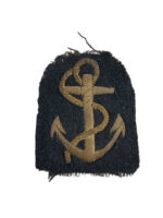 WW2 Canadian RCN Navy Leading Seaman Bullion Wire Trade Patch WW2 Canadian RCN Navy Leading Seaman Bullion Wire Trade Patch