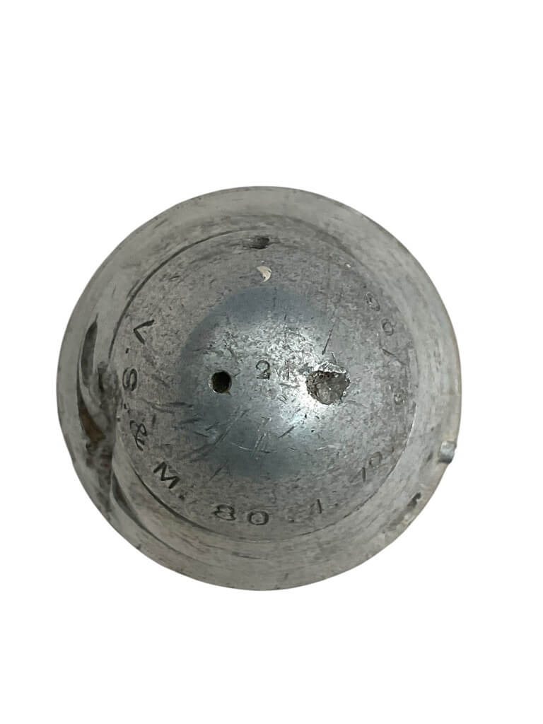 WW1 British BEF Aluminum 18 Pounder Fuse Head Dated 1906 INERT WW1 British BEF Aluminum 18 Pounder Fuse Head Dated 1906 INERT