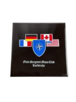 Canadian NATO Sergeant Major Club Karlsruhe Ceramic Plaque 6" X 6"