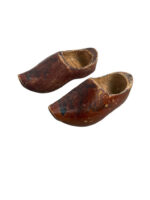 WW2 Canadian Army Holland Wooden Miniature Clogs Souvenir