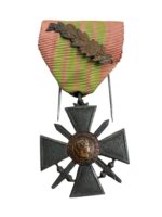 WW2 French Croix de Guerre 1939 to 1940 Full Size Medal With Palm