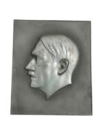 WW2 German Hitler Tin Plaque 8" X 6 1/2" WW2 German Hitler Tin Plaque 8" X 6 1/2"