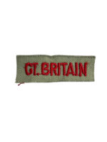 WW2 British RAF Great Britain Tropical Nationality Title Insignia Single WW2 British RAF Great Britain Tropical Nationality Title Insignia Single