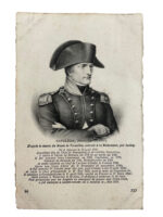 French Napoleon Post Card Vintage 5 3/4" X 3 3/4"