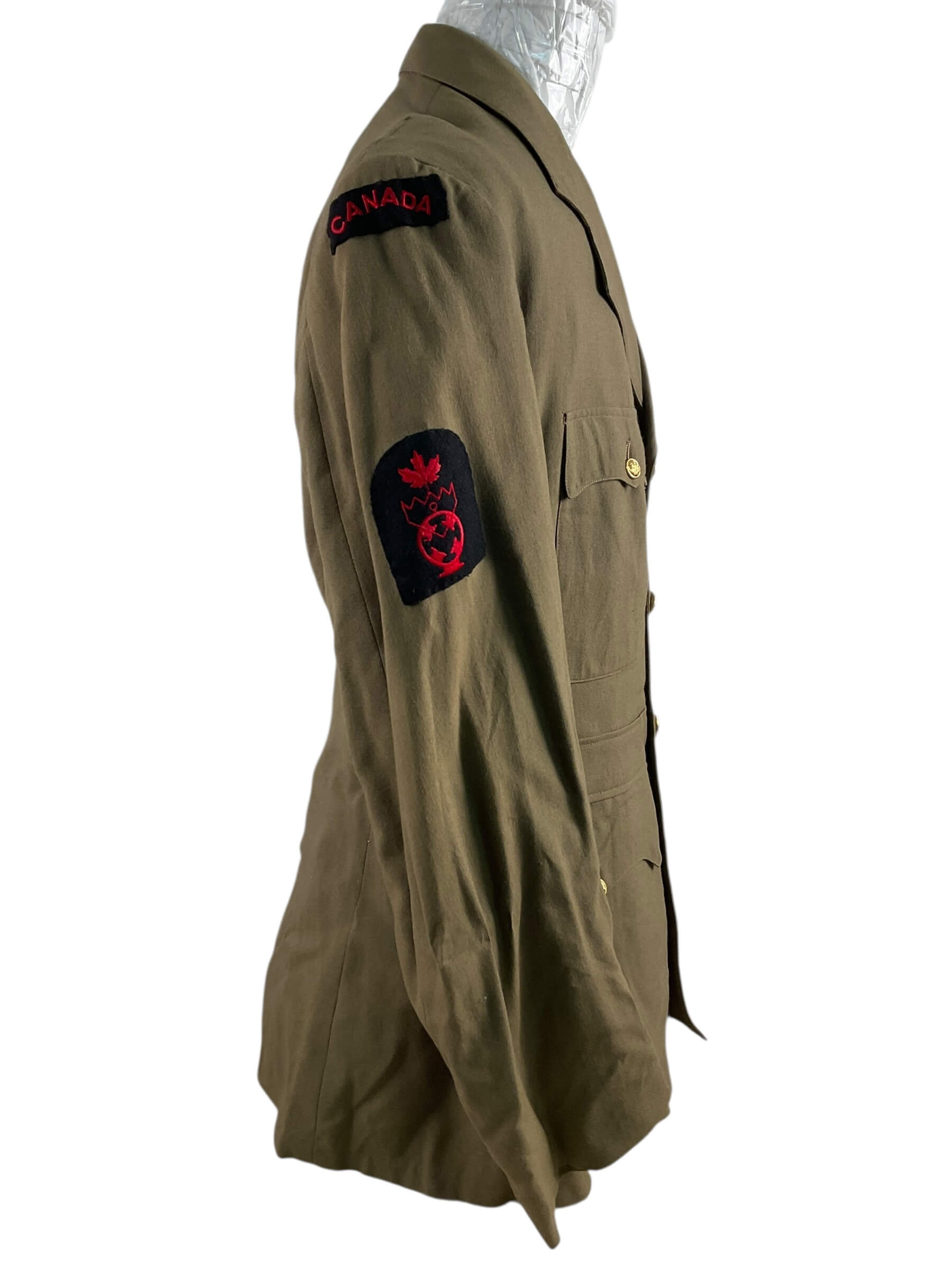 Canadian RCN Navy Tropical Worsted 4 Pocket Tunic and Trousers Dated 1955 Canadian RCN Navy Tropical Worsted 4 Pocket Tunic and Trousers Dated 1955