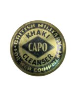 WW2 Canadian Khaki Capo Cleanser Tin With Contents WW2 Canadian Khaki Capo Cleanser Tin With Contents