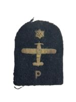WW2 Canadian RCN Fleet Air Arm Photographer Bullion Wire Trade Patch