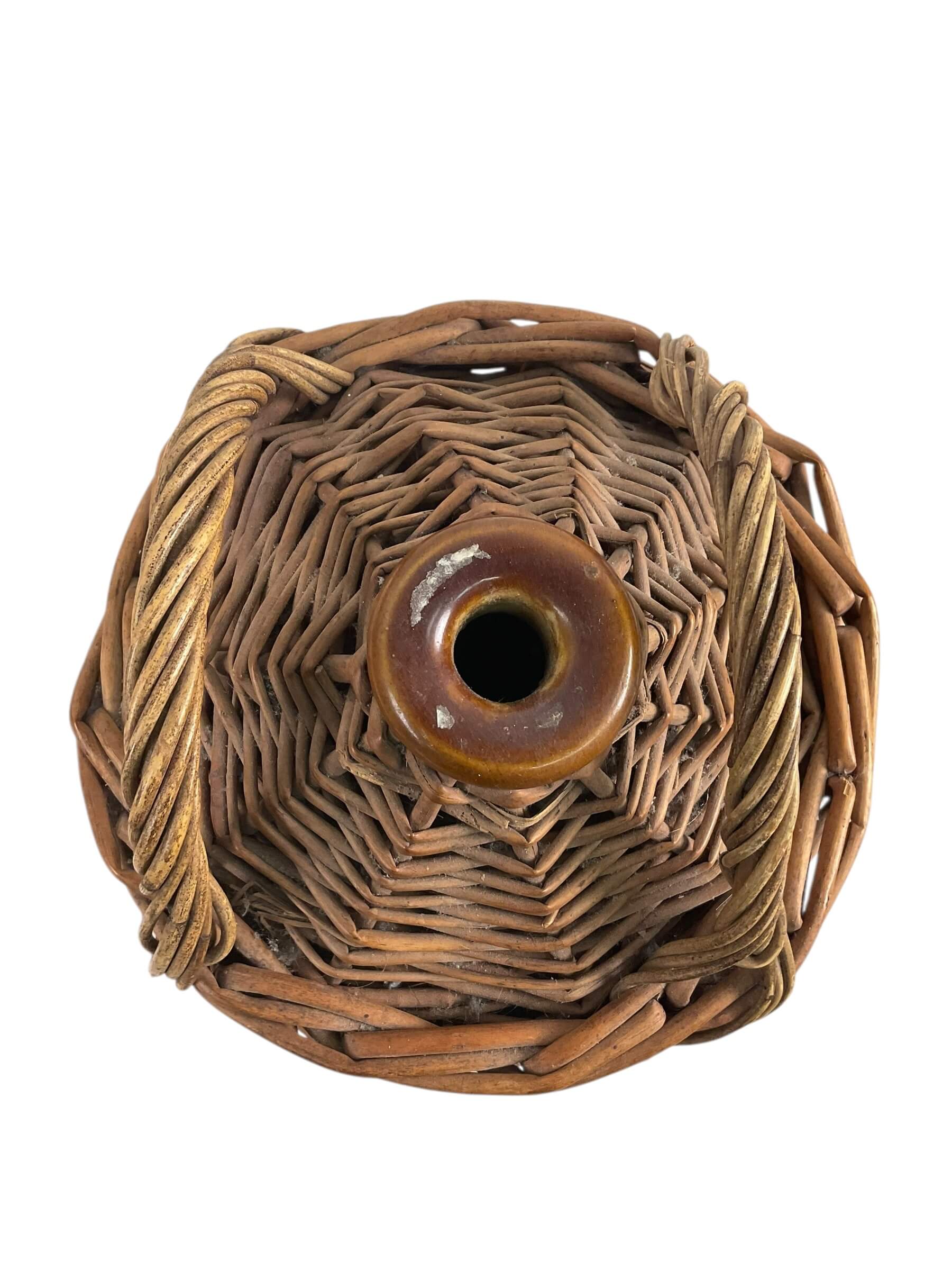 WW1 British BEF SRD Jug With Wicker Wrap WW1 British BEF SRD Jug With Wicker Wrap