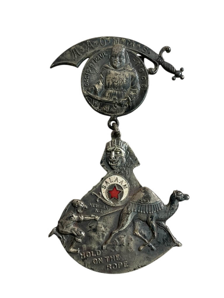 US Shriners Salaam Temple Newark New Jersey Medal US Shriners Salaam Temple Newark New Jersey Medal