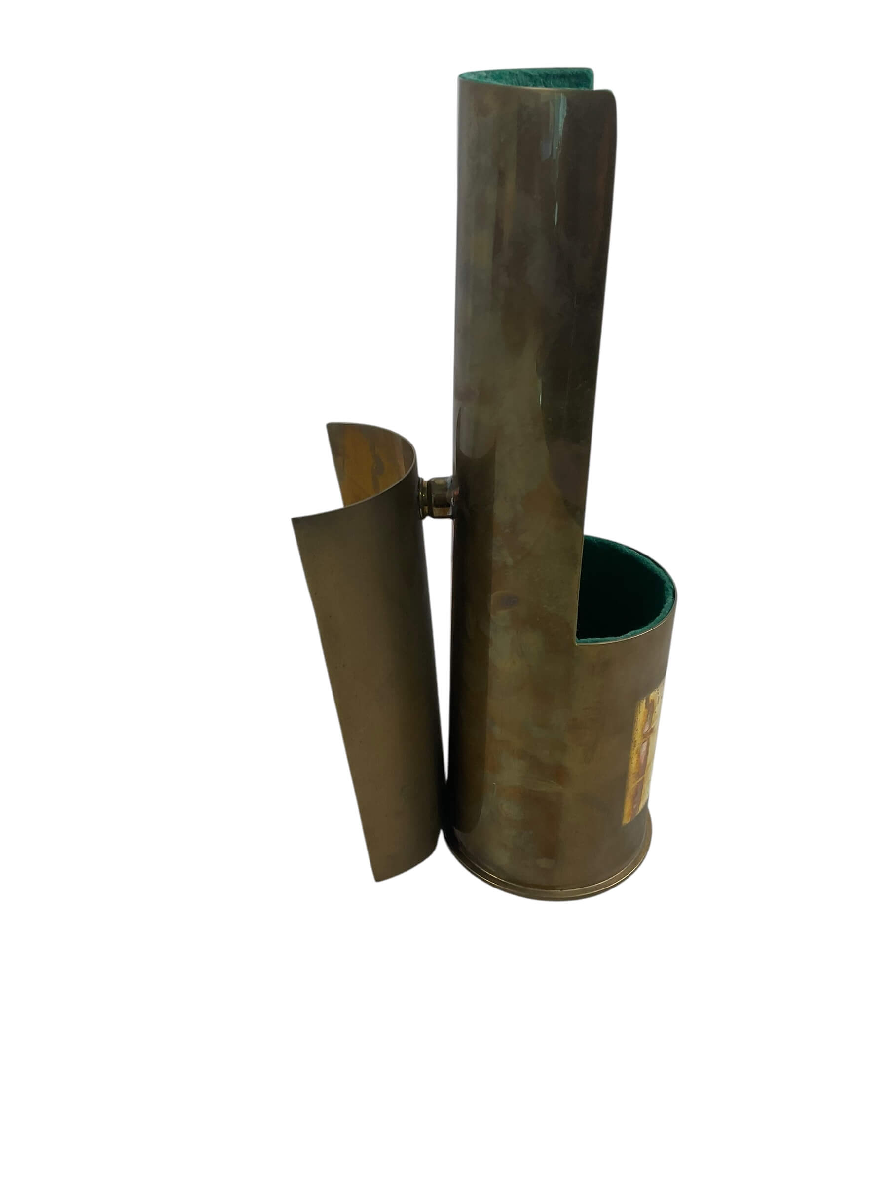 Canadian Forces 105mm Shell Casing Trench Art Wine Bottle Holder Canadian Forces 105mm Shell Casing Trench Art Wine Bottle Holder