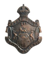 WW1 Canadian CEF 1st Depot Battalion British Columbia Cap Badge WW1 Canadian CEF 1st Depot Battalion British Columbia Cap Badge