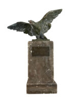 WW2 German Desk Eagle With Marble Base 9" x 3" WW2 German Desk Eagle With Marble Base 9" x 3"
