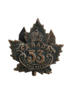 WW1 Canadian CEF 53rd Battalion Collar Insignia Single