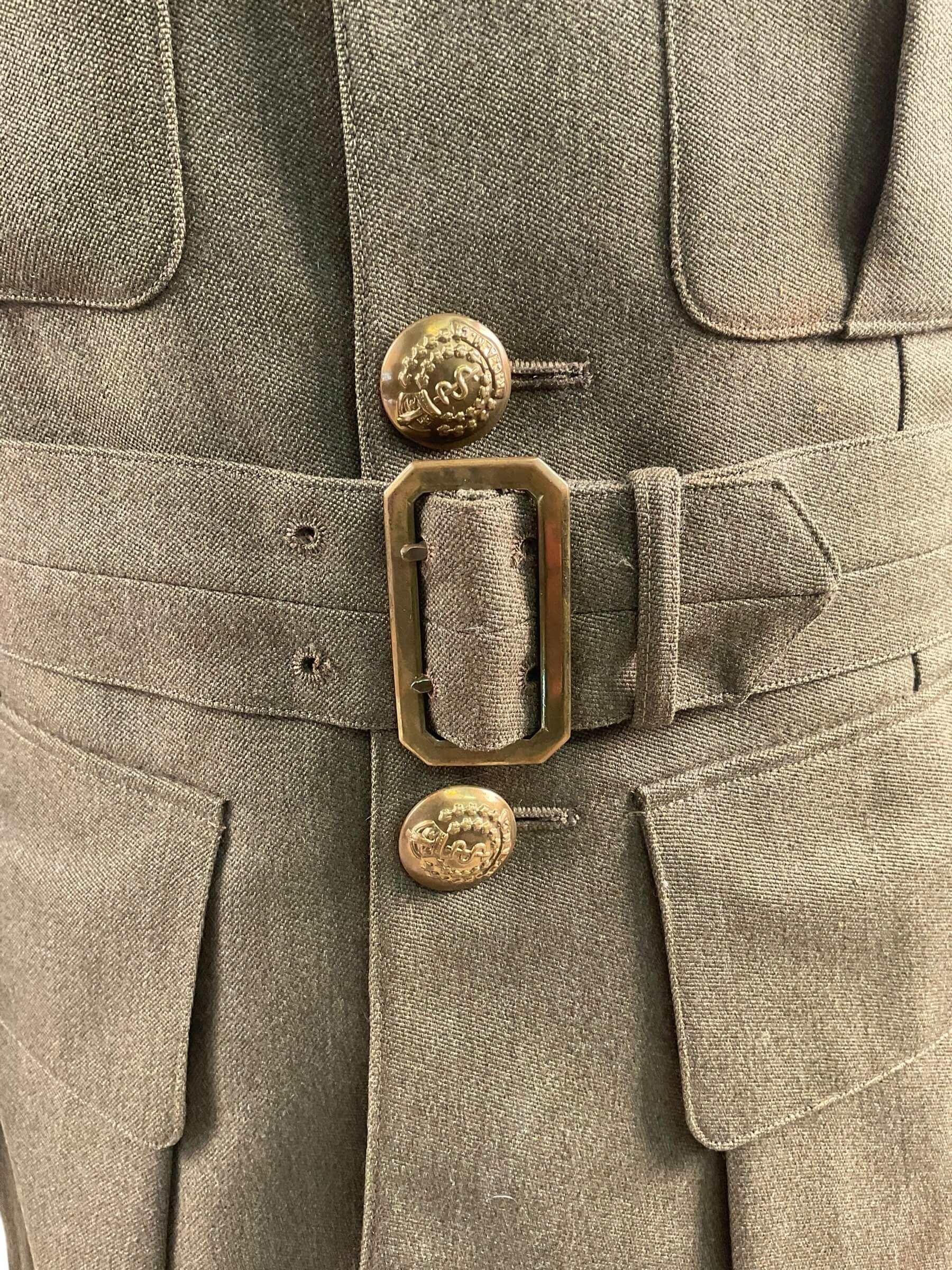 WW2 Canadian RCAMC Officers Named Service Dress With Trousers and Peak Cap Hat WW2 Canadian RCAMC Officers Named Service Dress With Trousers and Peak Cap Hat