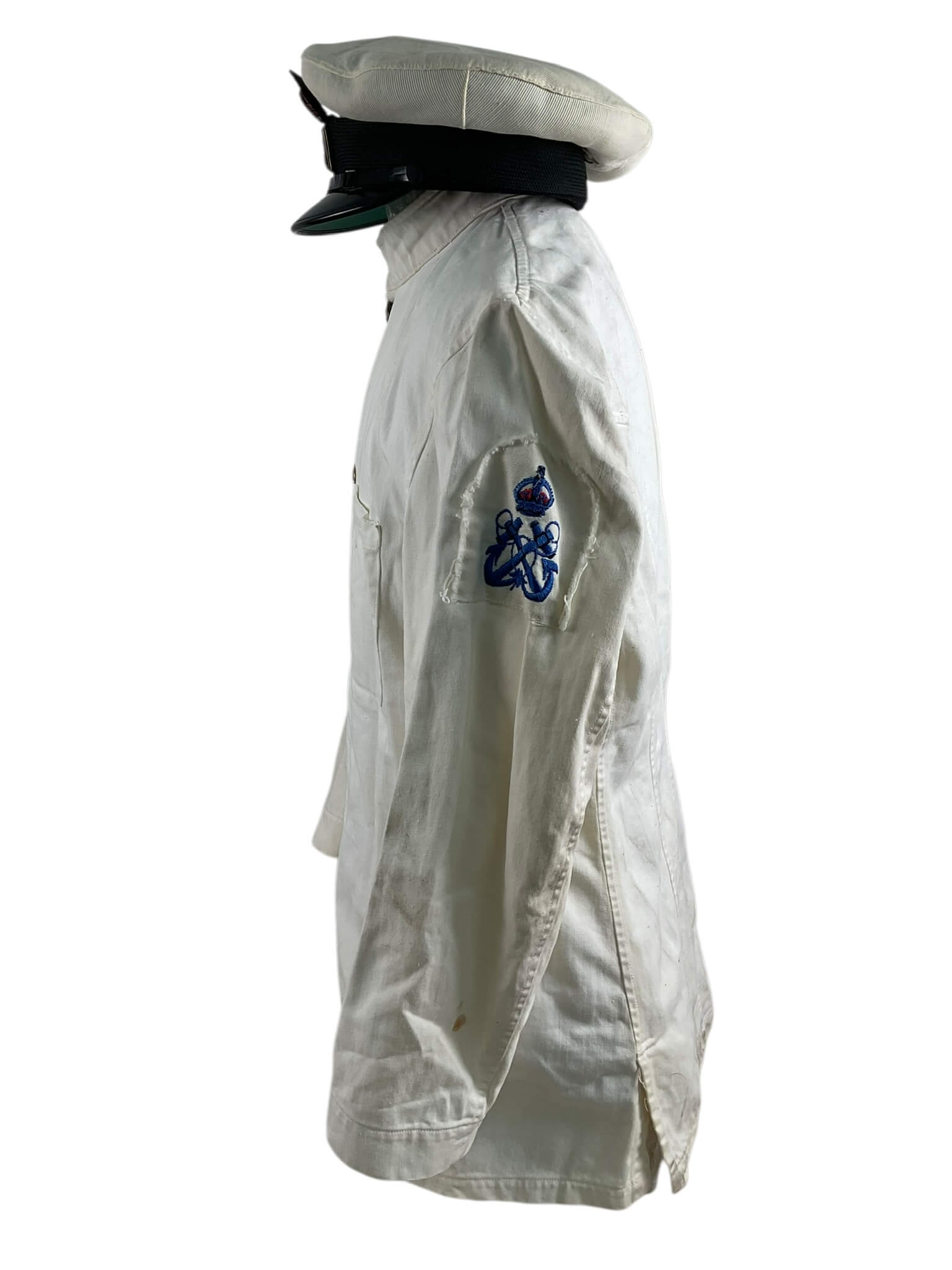 Canadian Navy White Patrol Jacket With Trousers And Peak Cap Hat Canadian Navy White Patrol Jacket With Trousers And Peak Cap Hat