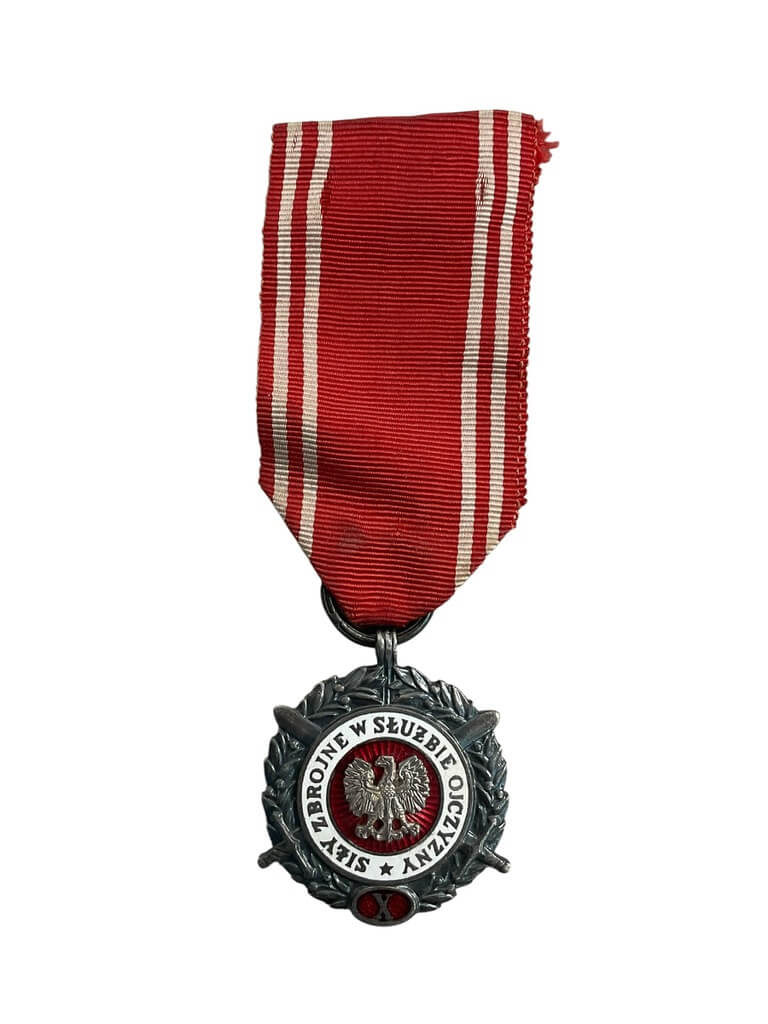 Poland Polish 10 Year Fire Service Full Size Medal Poland Polish 10 Year Fire Service Full Size Medal