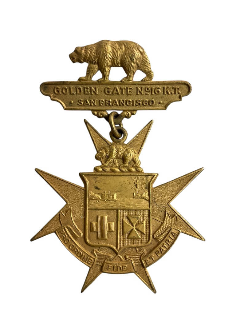 US Shriners Golden Gate No 16 K.Y. San Francisco Medal US Shriners Golden Gate No 16 K.Y. San Francisco Medal