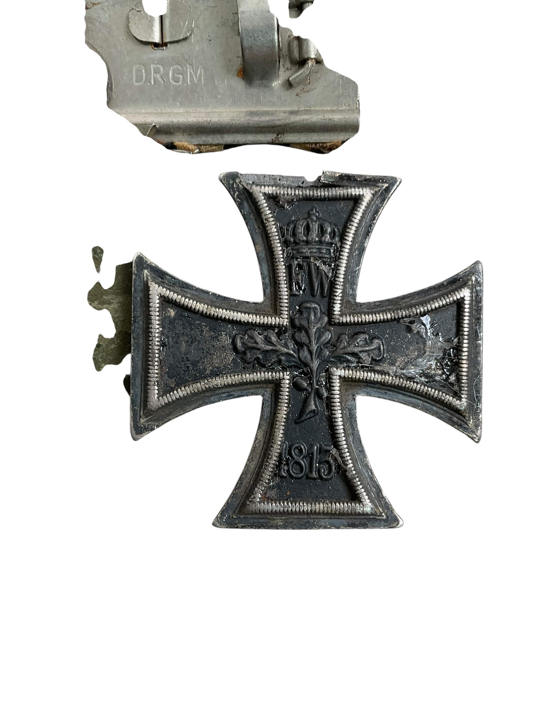 WW1 Imperial German Ribbon Bar EK2 and Hindenburg Cross with Swords WW1 Imperial German Ribbon Bar EK2 and Hindenburg Cross with Swords