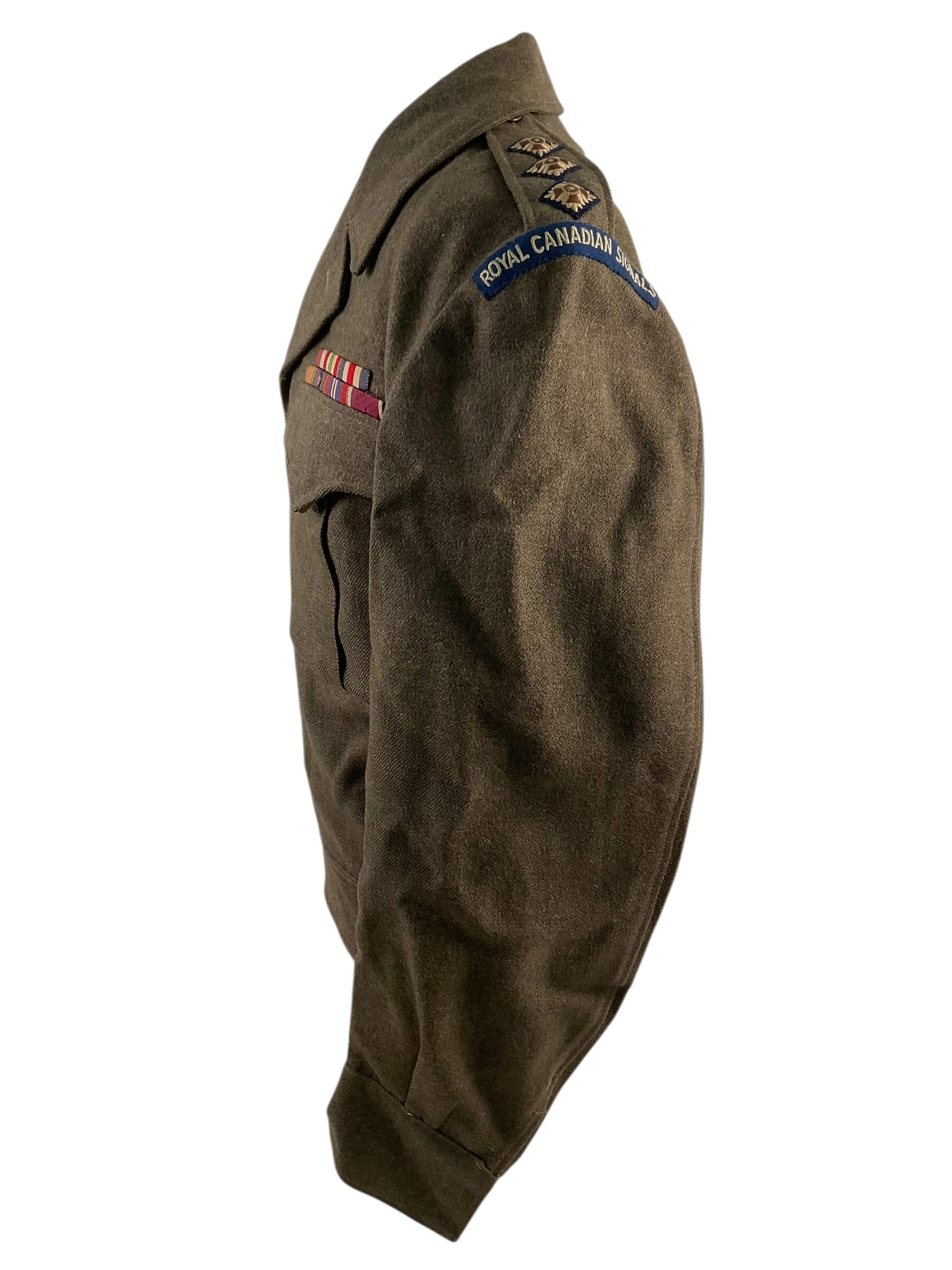 Canadian Army Korean War Signals Officers Battledress Jacket and Pants Canadian Army Korean War Signals Officers Battledress Jacket and Pants