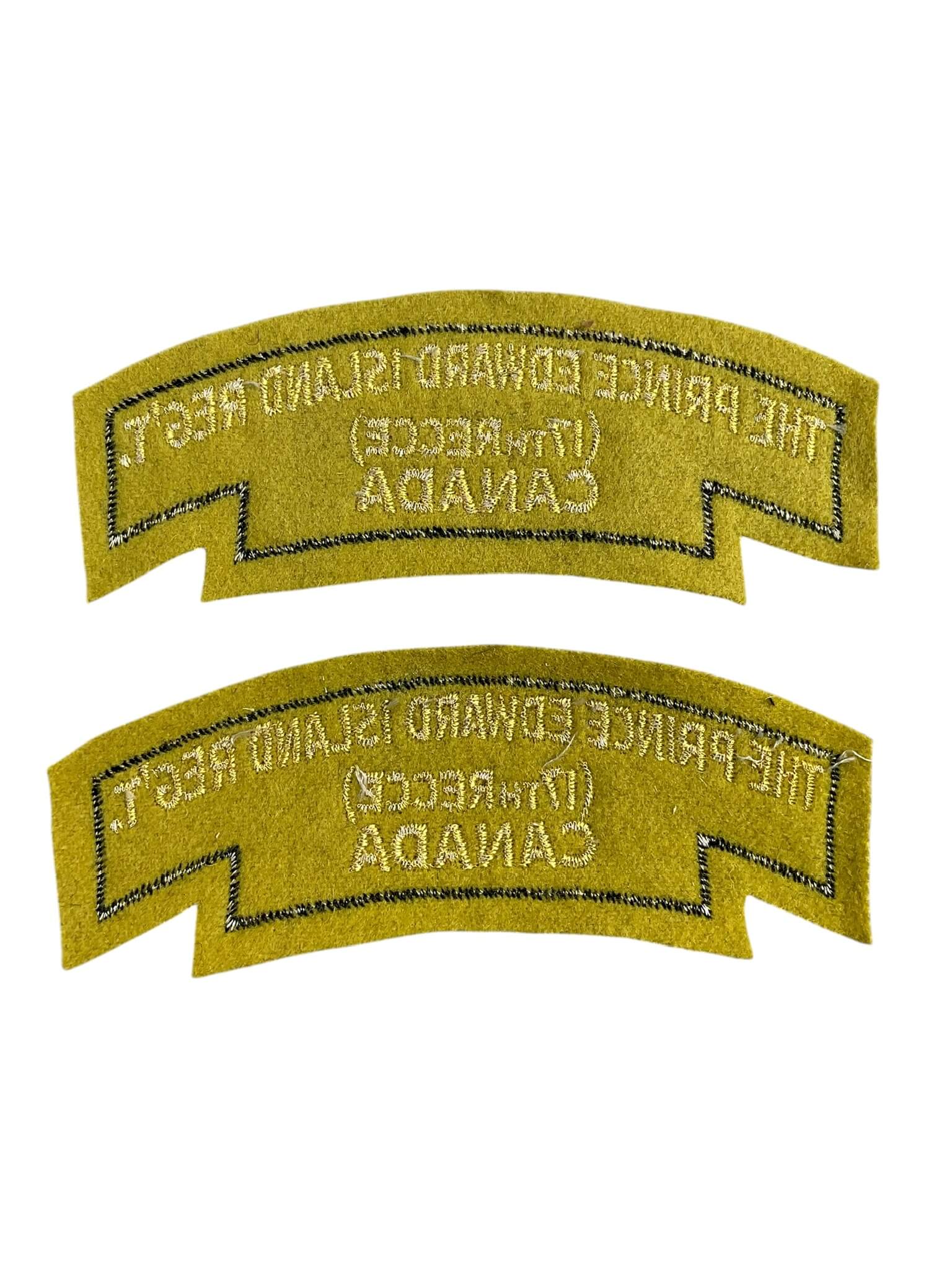 Canadian The Prince Edward Island Regiment 17th RECCE Shoulder Titles Insignia Pair Canadian The Prince Edward Island Regiment 17th RECCE Shoulder Titles Insignia Pair