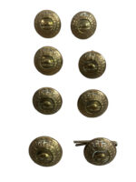 Canadian Militia Other Ranks Medium Button X 8 Canadian Militia Other Ranks Medium Button X 8