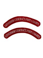 Canadian Governor General Foot Guards Shoulder Titles Insignia Pair