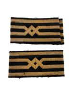 WW2 Canadian Merchant Navy Master Officers Cuff Rank Insignia Pair 4 WW2 Canadian Merchant Navy Master Officers Cuff Rank Insignia Pair 4