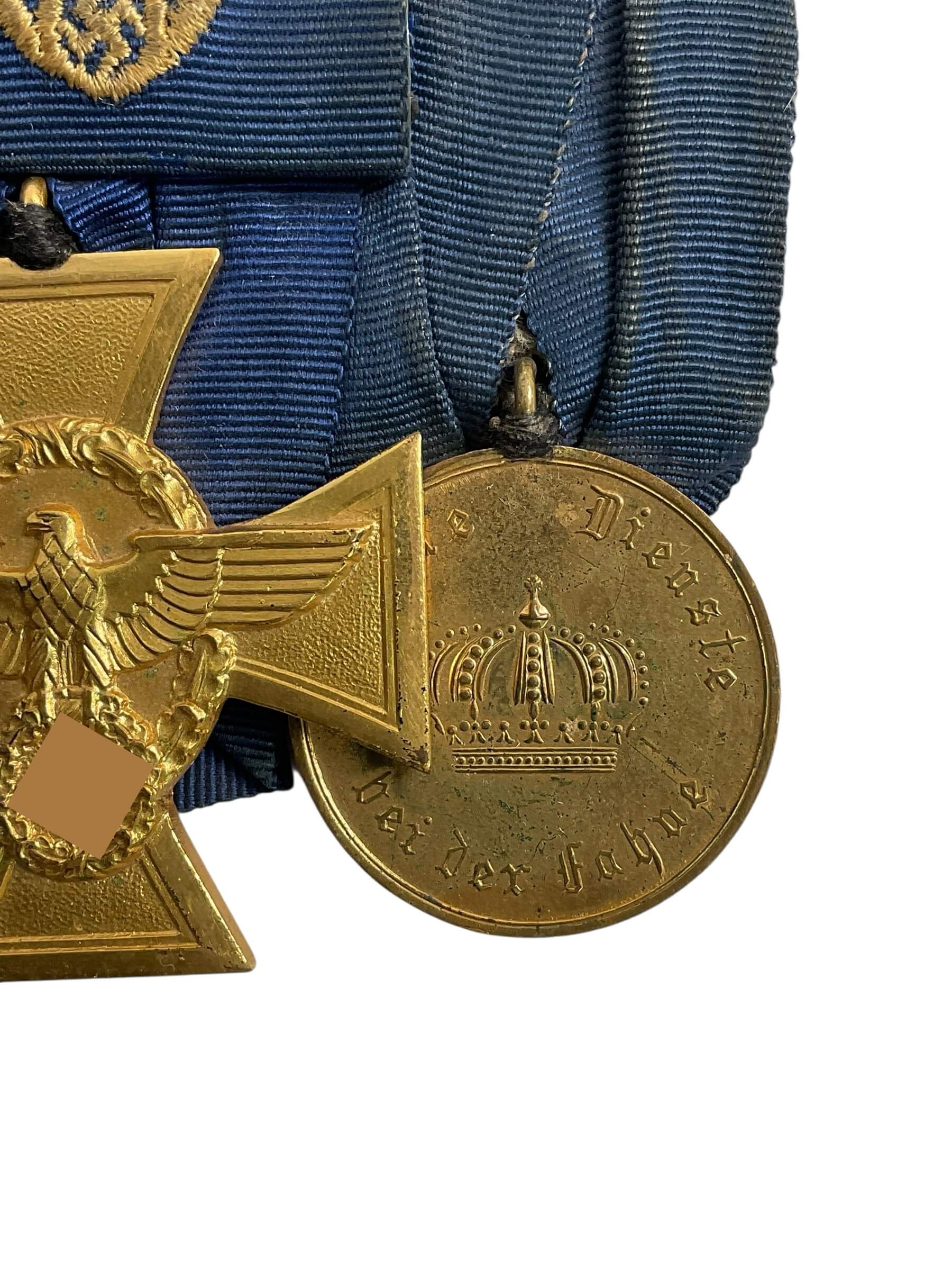 WW1 WW2 German Police Long Service Medal Grouping WW1 WW2 German Police Long Service Medal Grouping