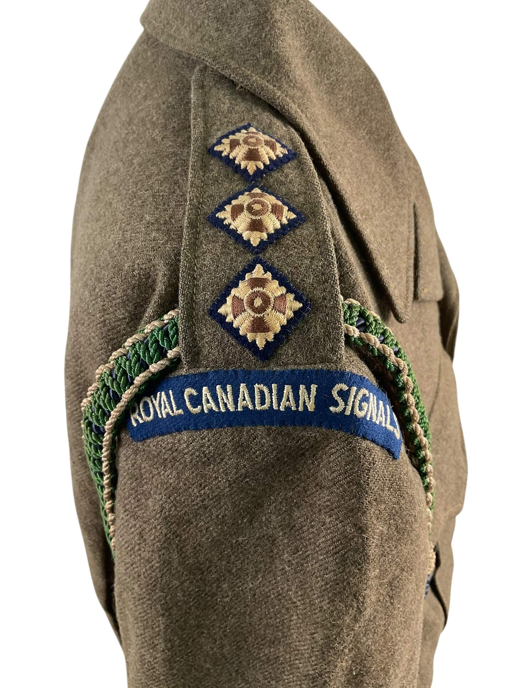 Canadian Army Korean War Signals Officers Battledress Jacket and Pants Canadian Army Korean War Signals Officers Battledress Jacket and Pants