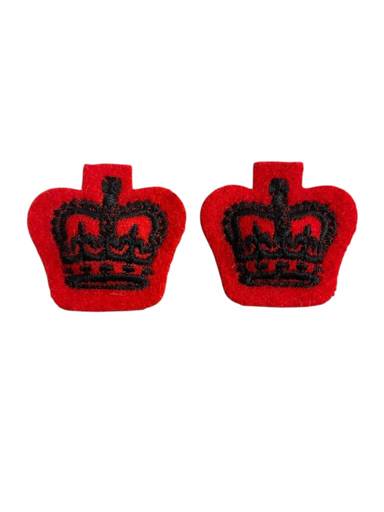 Canadian Forces Queen's Own Rifles QOR Majors Rank Insignia Pair Canadian Forces Queen's Own Rifles QOR Majors Rank Insignia Pair