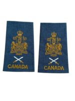 Canadian Forces RCAF Base Chief Warrant Officer Rank Slip-Ons Insignia Pair