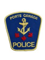 Canadian Ports Canada Yellow Border Police Patch