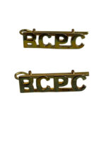 Royal Canadian Postal Corps Shoulder Titles Insignia Pair