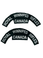 Canadian Royal Winnipeg Rifles Shoulder Titles Insignia Pair