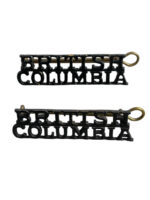 Canadian British Columbia Regiment Shoulder Titles Insignia Pair