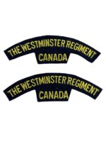Canadian The Westminster Regiment Shoulder Titles Insignia Pair