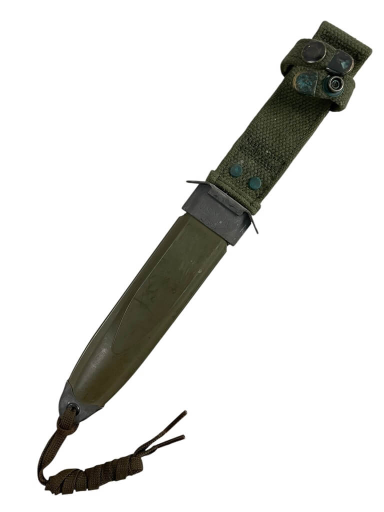 US Army M1 Carbine Bayonet and Scabbard M4 in M8 Scabbard US Army M1 Carbine Bayonet and Scabbard M4 in M8 Scabbard