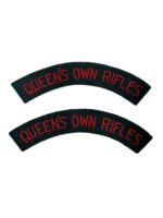 Canadian Queen's Own Rifles QOR Shoulder Titles Insignia Pair