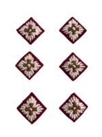 Canadian Army Captain’s Rank Maroon Pips Nursing Sister Set of 6 Canadian Army Captain’s Rank Maroon Pips Nursing Sister Set of 6