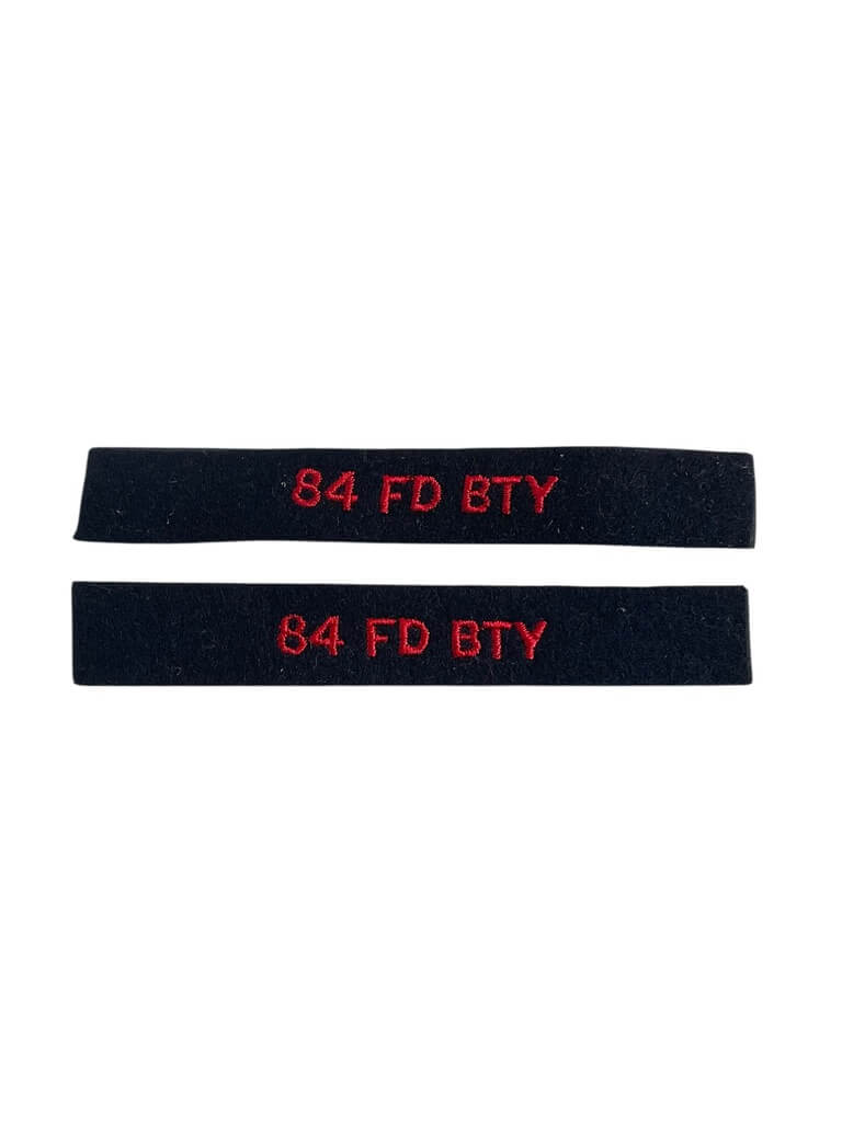 Canadian Forces 84th Field Battery RCA Shoulder Titles Insignia Pair Canadian Forces 84th Field Battery RCA Shoulder Titles Insignia Pair