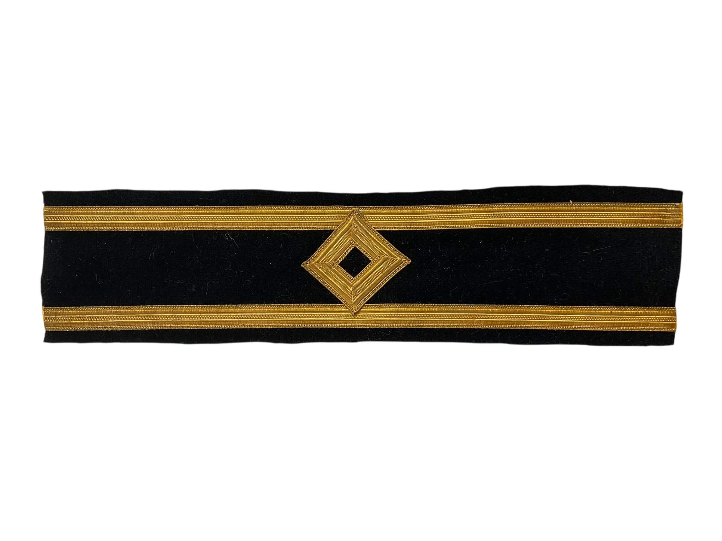 WW2 Canadian Merchant Navy Second Officers Cuff Rank Insignia Single WW2 Canadian Merchant Navy Second Officers Cuff Rank Insignia Single