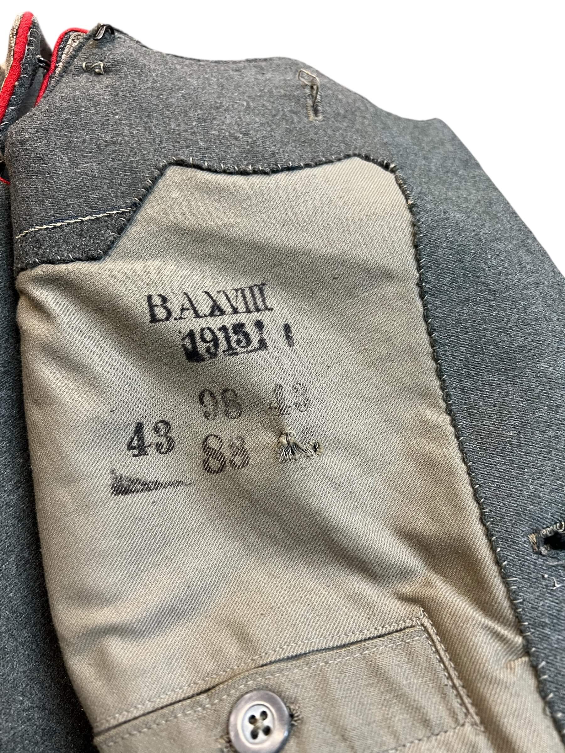 WW1 Imperial German 6 Uhlan Feldgrau Senior NCO Tunic WW1 Imperial German 6 Uhlan Feldgrau Senior NCO Tunic