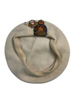 Canadian Legion British Empire Service League White Veterans Beret With Badge Canadian Legion British Empire Service League White Veterans Beret With Badge