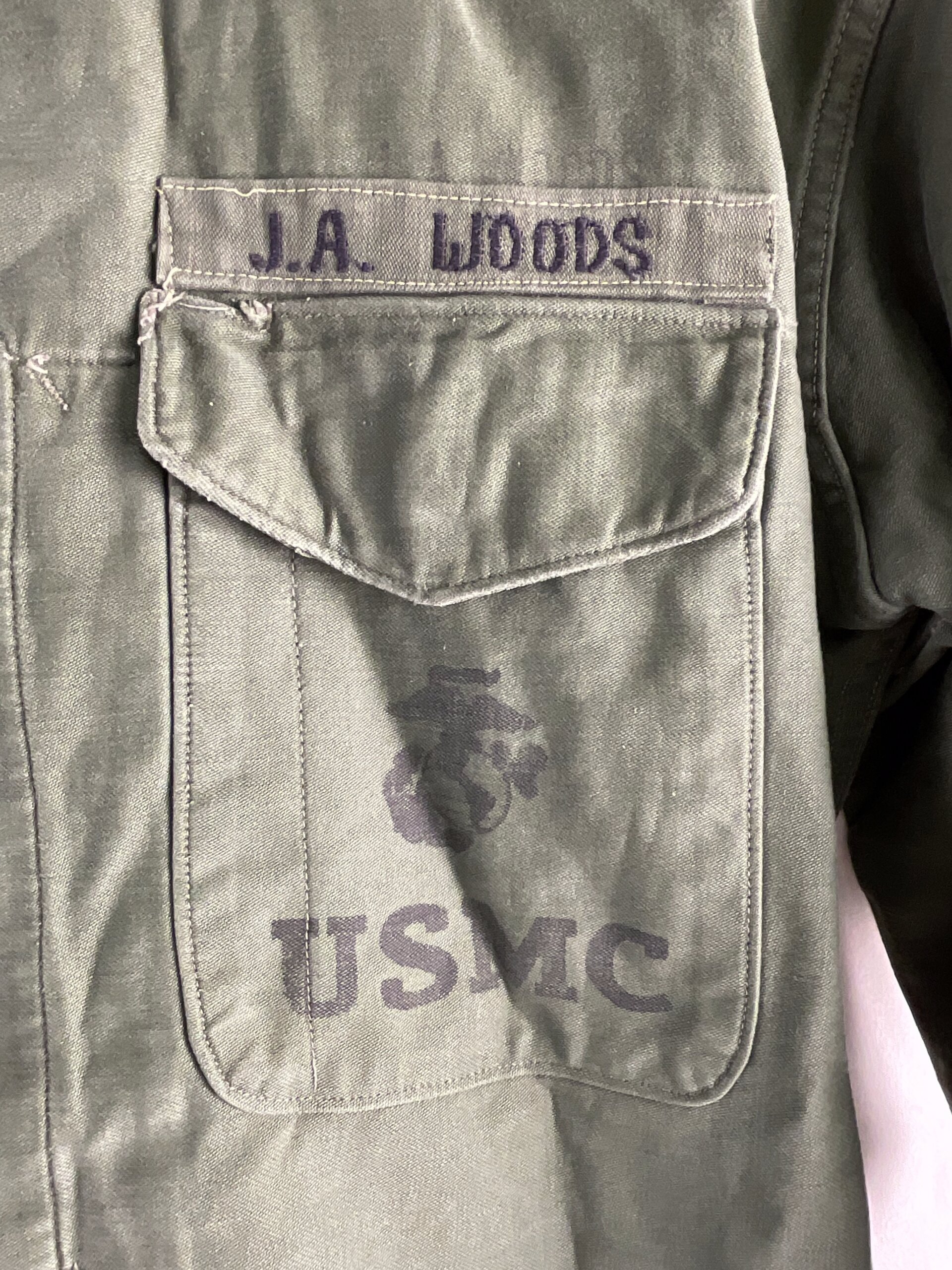 US USMC Named Cotton Shirt US USMC Named Cotton Shirt