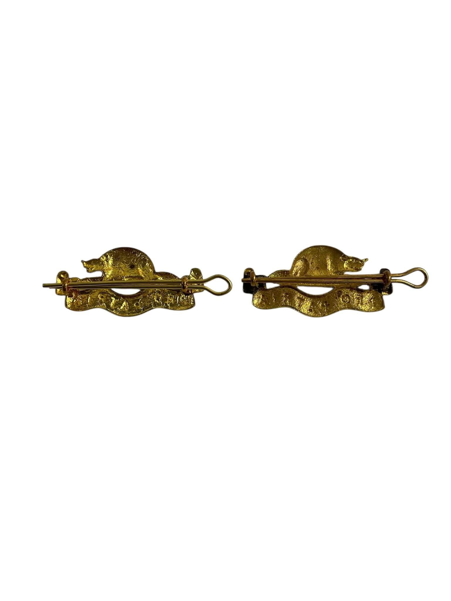 Royal Canadian Regiment Collars Insignia Pair Royal Canadian Regiment Collars Insignia Pair