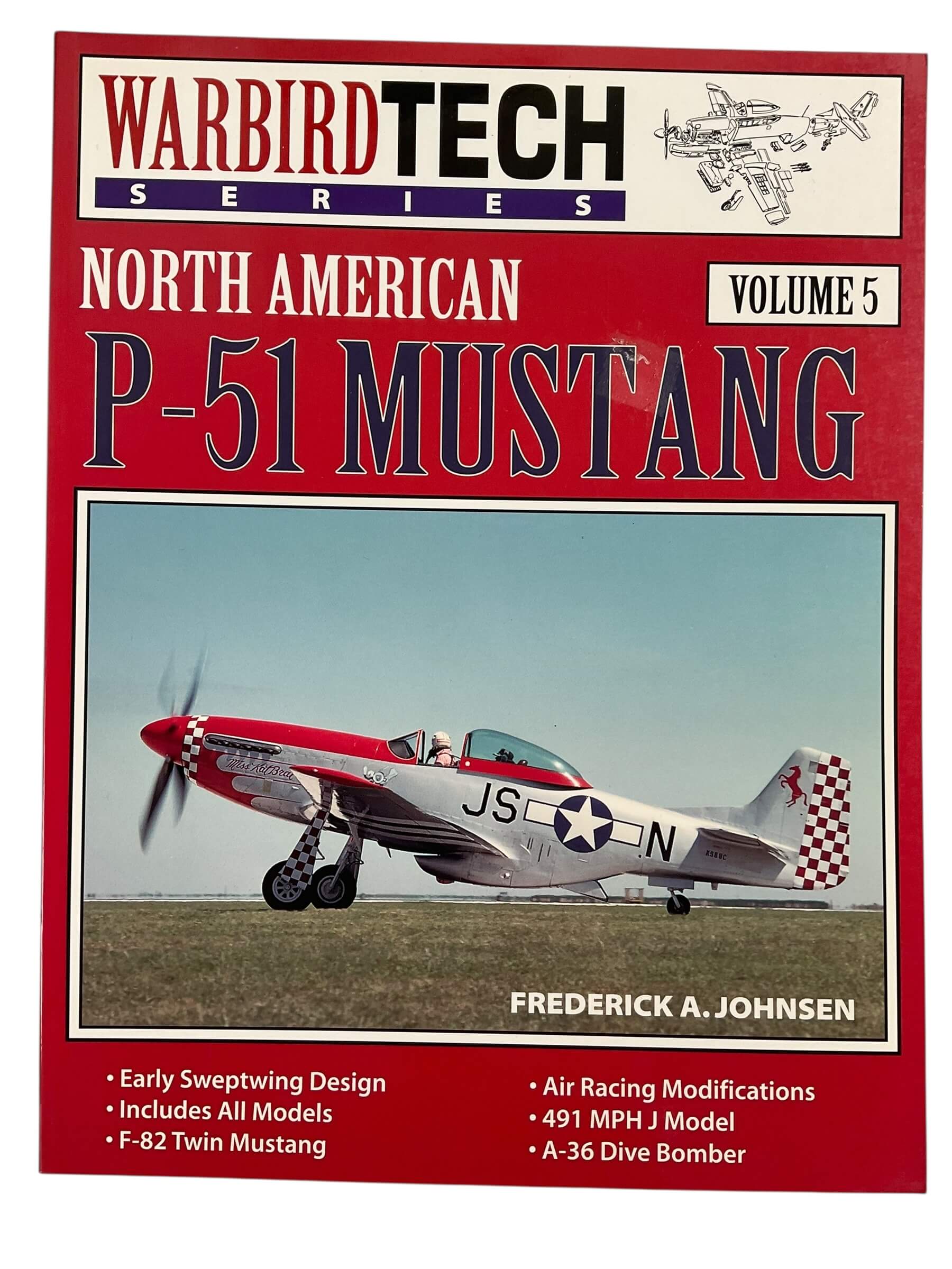 WW2 US USAAF North American P-51 Mustang Warbird Tech Series Vol 5 Used Softcover Reference Book WW2 US USAAF North American P-51 Mustang Warbird Tech Series Vol 5 Used Softcover Reference Book