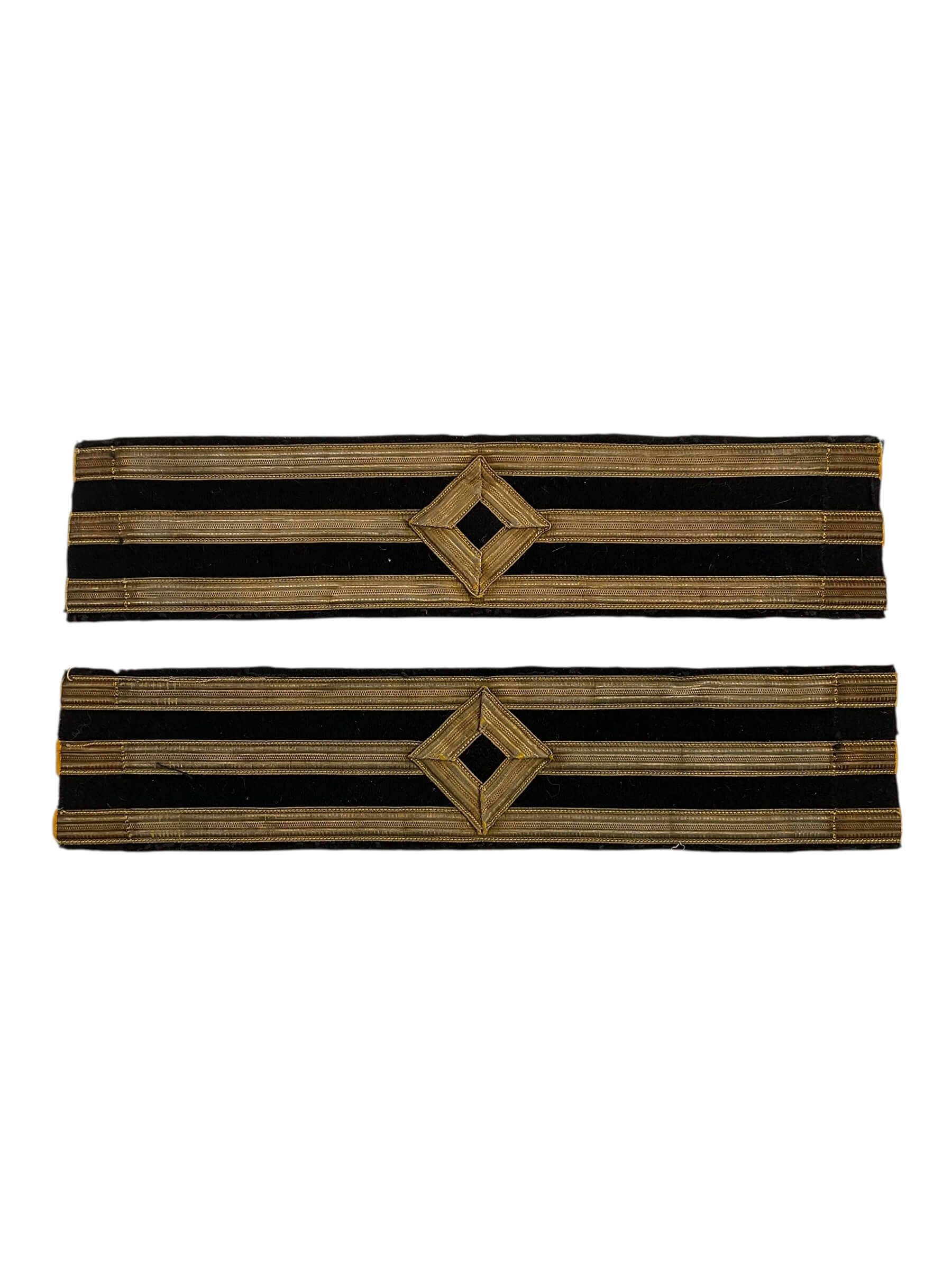 WW2 Canadian Merchant Navy Chief Officers Cuff Rank Insignia Pair WW2 Canadian Merchant Navy Chief Officers Cuff Rank Insignia Pair