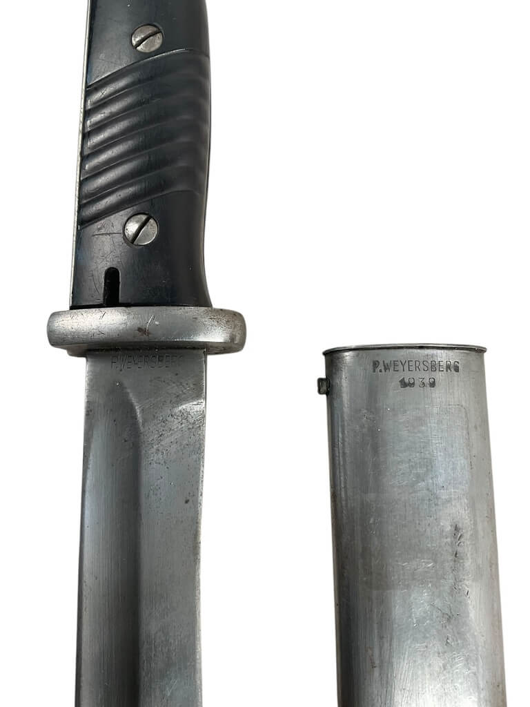 WW2 German K98 Bayonet With Scabbard Matching Numbers Maker P. Weyersberg WW2 German K98 Bayonet With Scabbard Matching Numbers Maker P. Weyersberg
